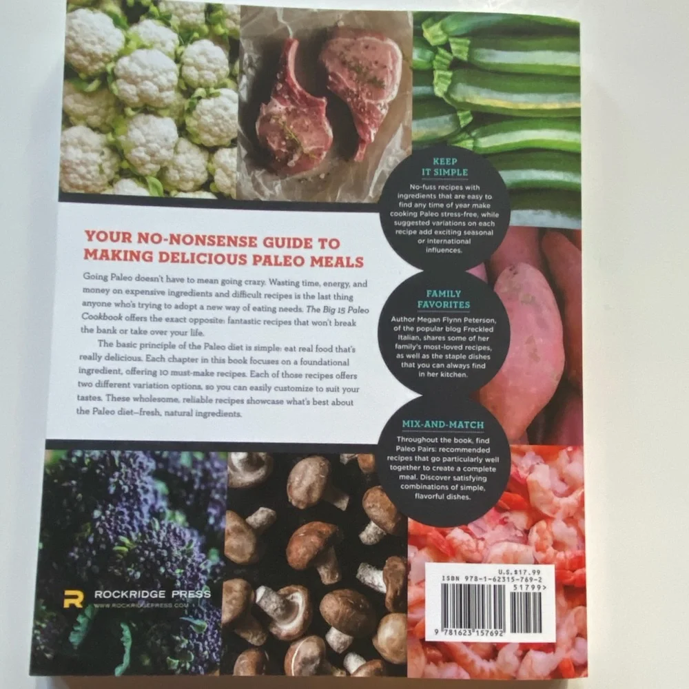 Big 15 Paleo Cookbook | 150 Paleo Recipes | 450 Variations